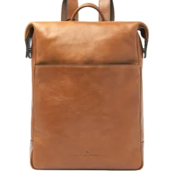 Kleine Rugzakken|Heren Rugzakken>Castelijn & Beerens Laurens Backpack 15.6" RFID light brown