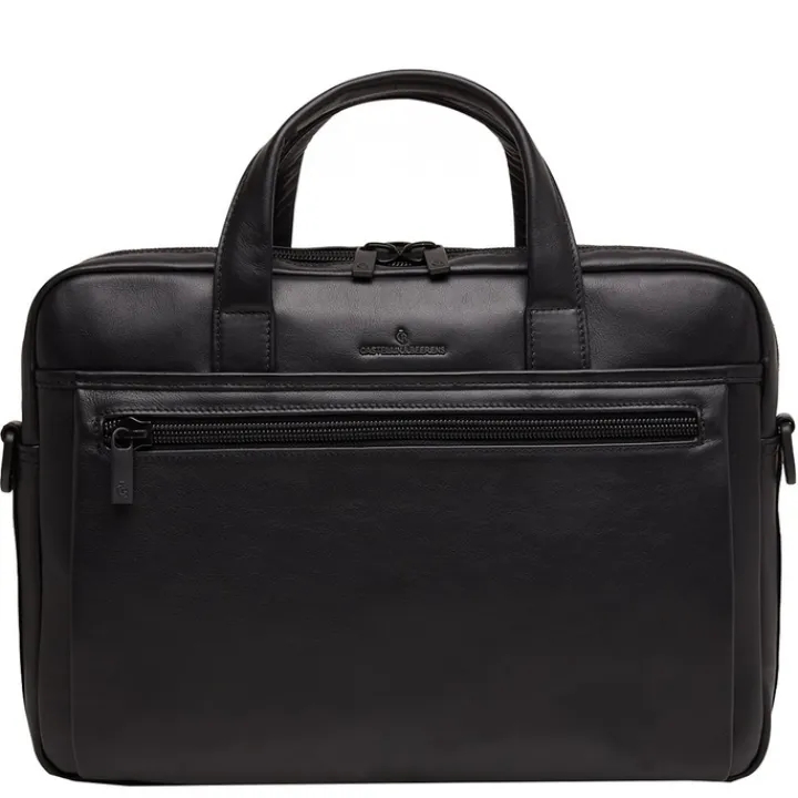 Herentassen|15.6 Inch Laptoptassen>Castelijn & Beerens Nappa X Charlie Laptop / Tablet Tas 15.6'' zwart