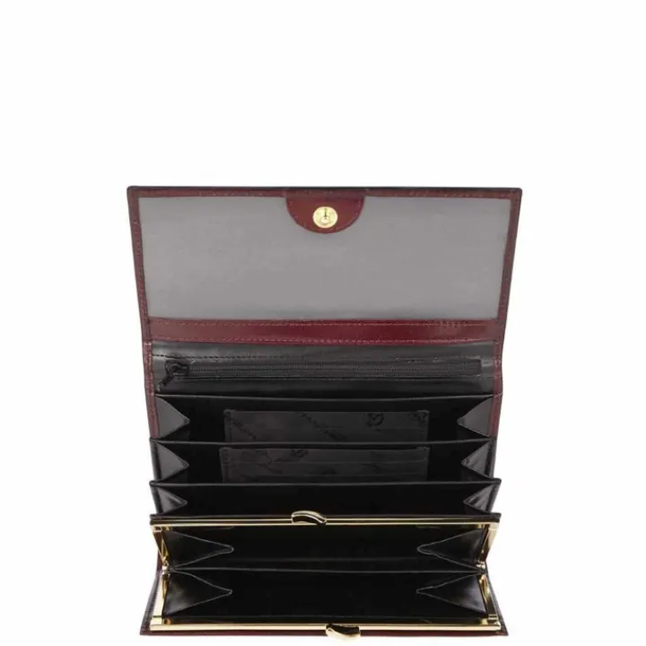 Rfid Portemonnees|Leren Portemonnees>Castelijn & Beerens Nevada Dames Portemonnee bordeaux