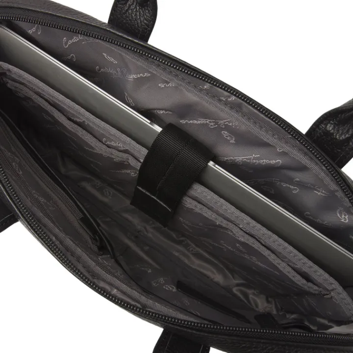 Herentassen|13 Inch Laptoptassen>Castelijn & Beerens Onyx Delta Laptoptas 13'' + tablet RFID zwart