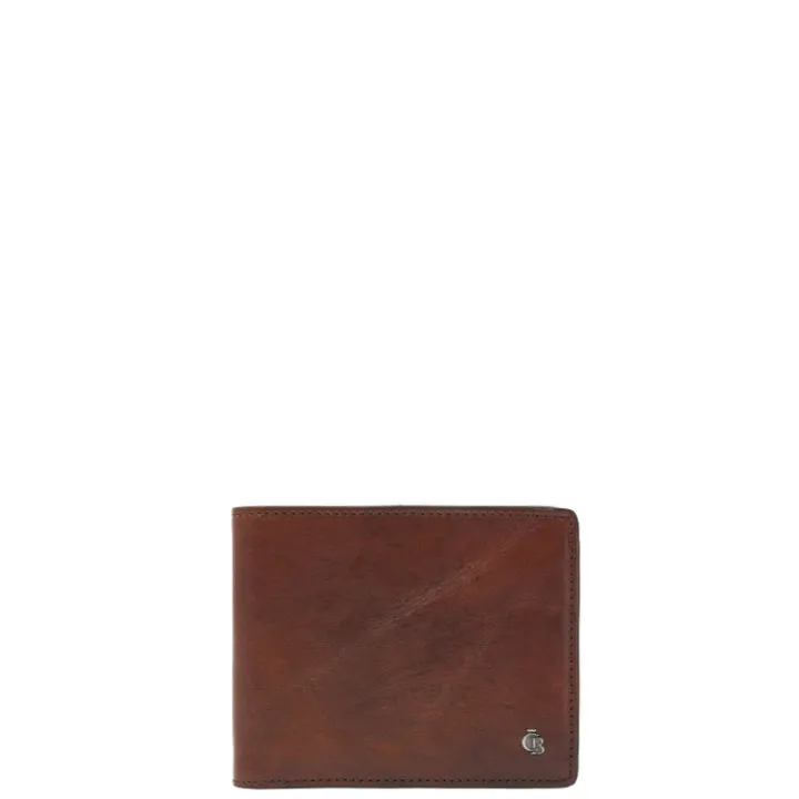 Rfid Portemonnees|Leren Portemonnees>Castelijn & Beerens Rien Billfold 8 RFID cognac
