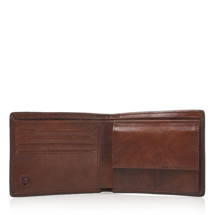 Rfid Portemonnees|Leren Portemonnees>Castelijn & Beerens Rien Billfold 8 RFID cognac