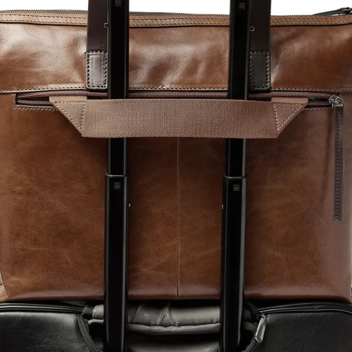 Laptop Schoudertassen|Leren Laptoptassen>Castelijn & Beerens Rien Laptop Shoulderbag 15.6" RFID natural
