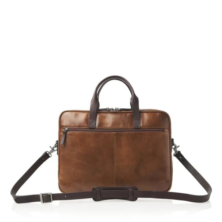 Herentassen|15.6 Inch Laptoptassen>Castelijn & Beerens Rien Laptoptas 15.6'' RFID natural