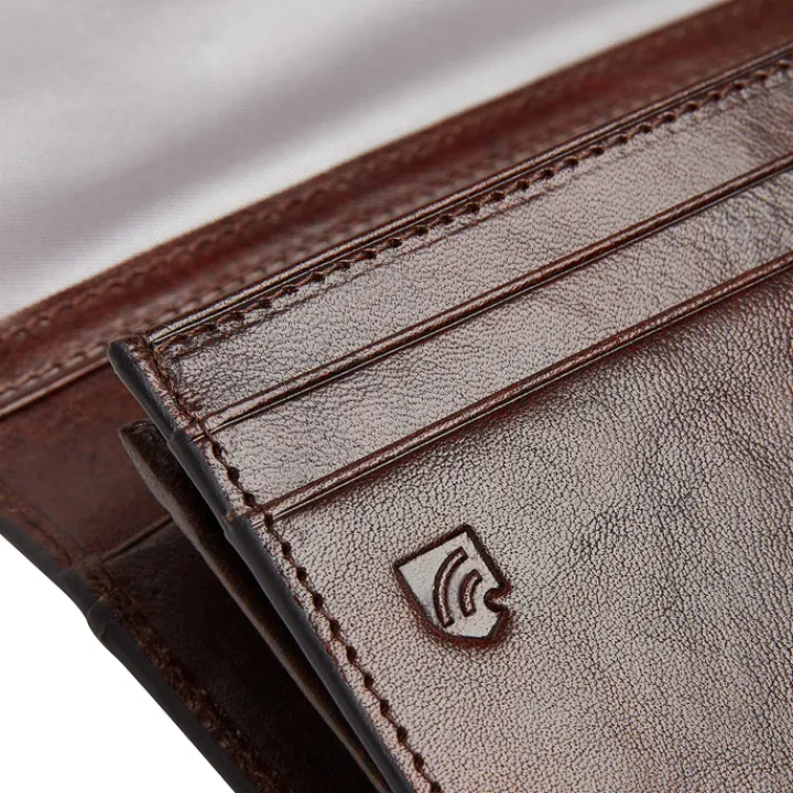 Rfid Portemonnees|Leren Portemonnees>Castelijn & Beerens Rien Ladieswallet RFID cognac