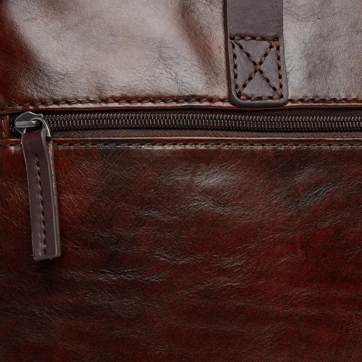 Herentassen|15.6 Inch Laptoptassen>Castelijn & Beerens Rien Laptoptas 15.6'' RFID cognac