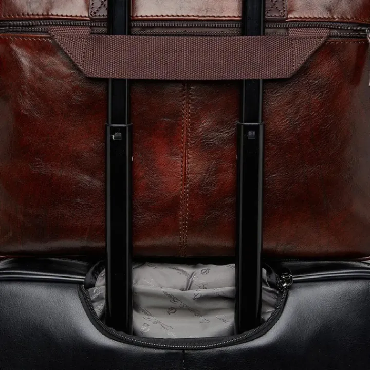 Herentassen|15.6 Inch Laptoptassen>Castelijn & Beerens Rien Laptoptas 15.6'' RFID cognac