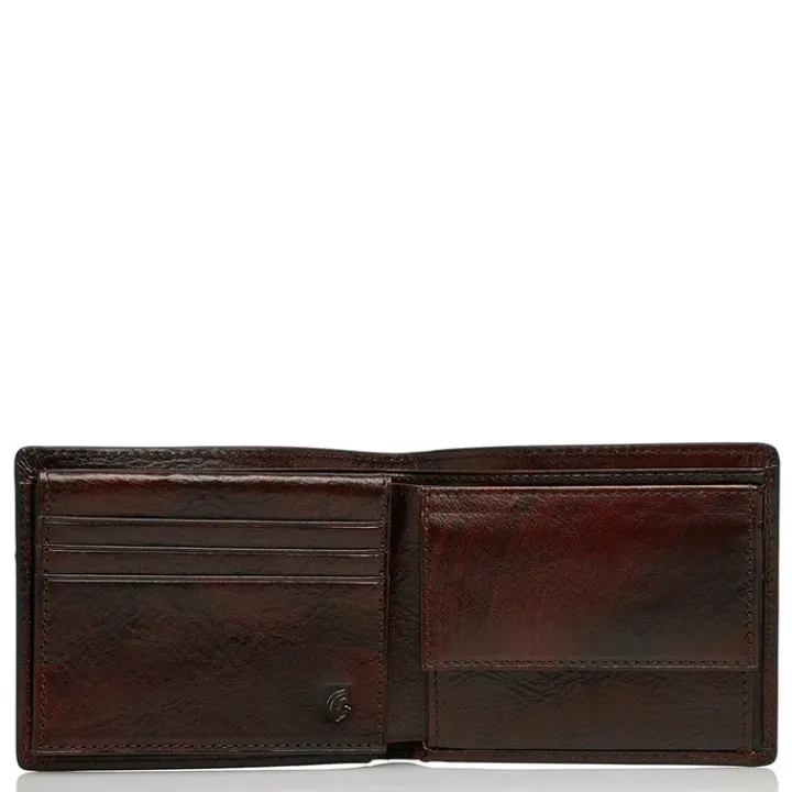 Rfid Portemonnees|Leren Portemonnees>Castelijn & Beerens Rien RFID Portemonnee 8cc cognac