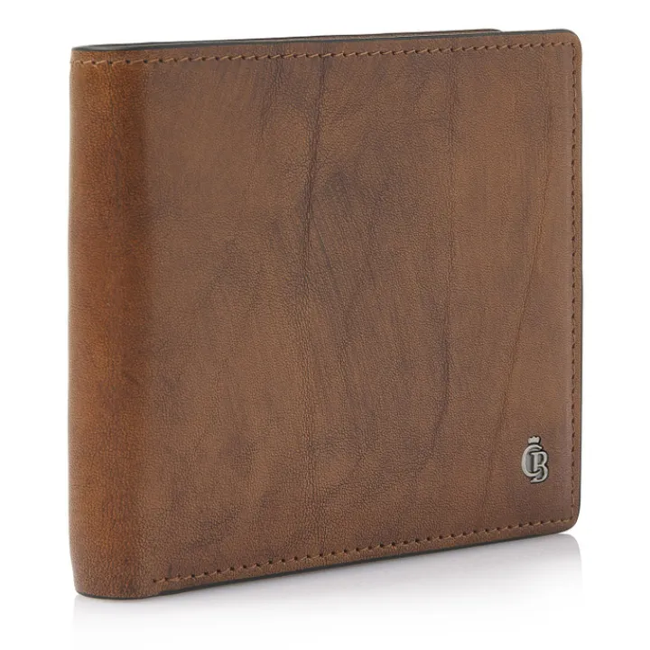 Rfid Portemonnees|Leren Portemonnees>Castelijn & Beerens Rien RFID Portemonnee 8cc natural