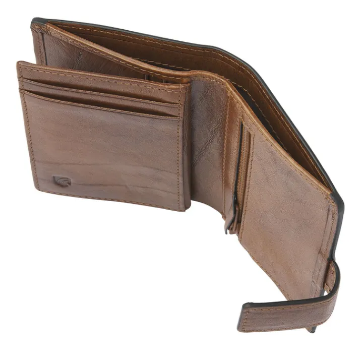 Rfid Portemonnees|Leren Portemonnees>Castelijn & Beerens Rien RFID Mini Wallet 10cc natural