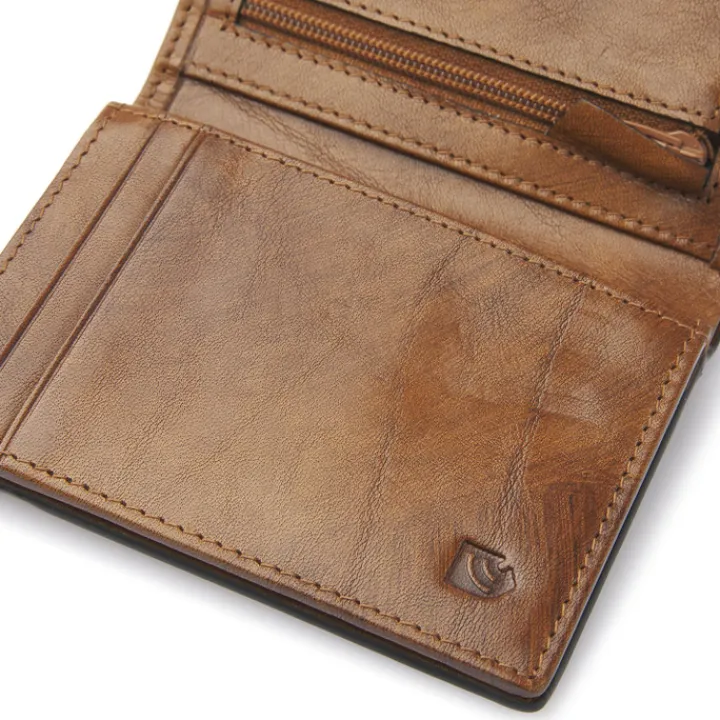 Rfid Portemonnees|Leren Portemonnees>Castelijn & Beerens Rien RFID Mini Wallet 10cc natural