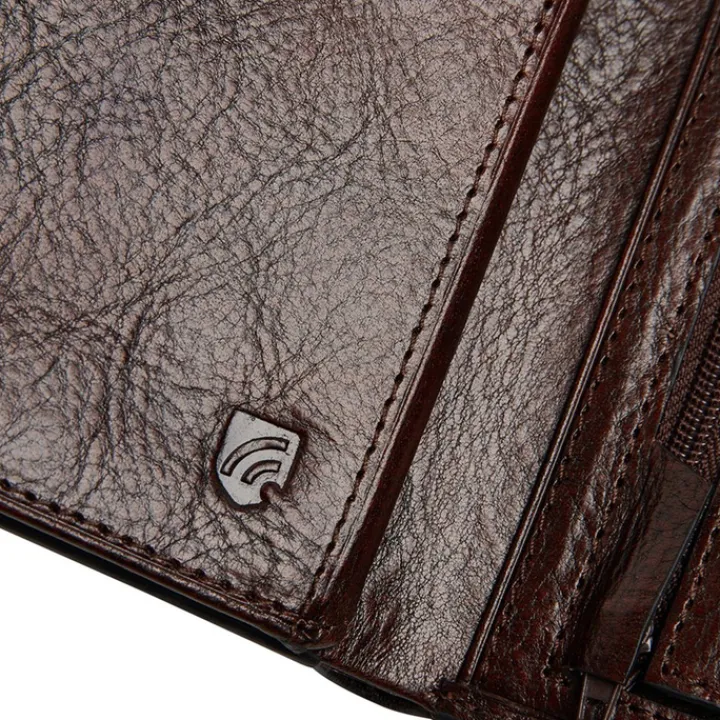 Rfid Portemonnees|Leren Portemonnees>Castelijn & Beerens Rien RFID Mini Wallet 10cc cognac