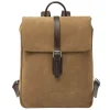 Heren Rugzakken|Dames Rugzakken>Castelijn & Beerens Veneto Nubuck Laptop Backpack 15.6" taupe
