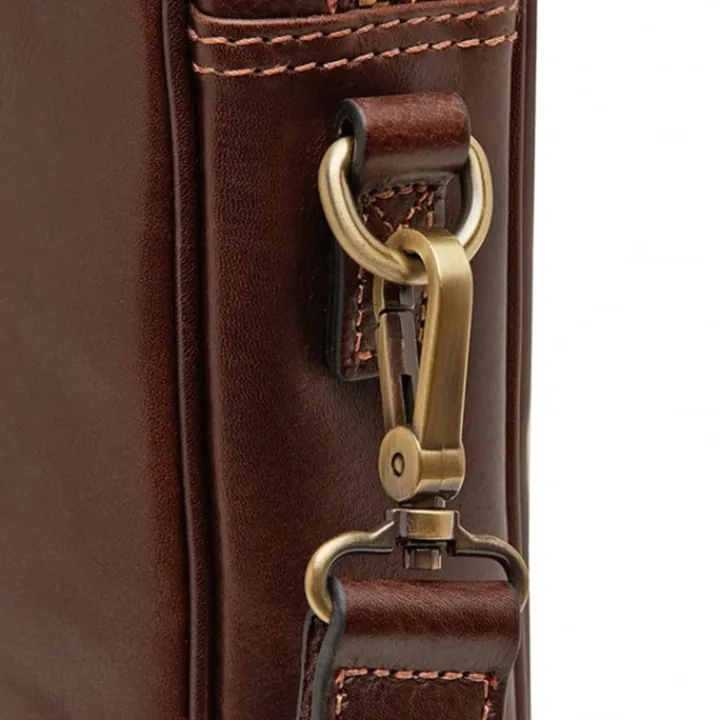 Aktetassen|Herentassen>Castelijn & Beerens Verona Business Laptoptas 15.6" mokka