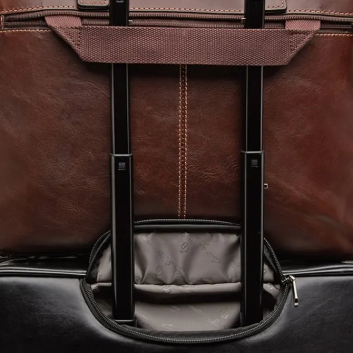 Aktetassen|Herentassen>Castelijn & Beerens Verona Business Laptoptas 15.6" mokka