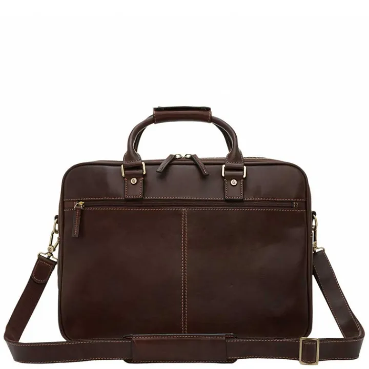 Herentassen|15.6 Inch Laptoptassen>Castelijn & Beerens Verona Business Laptoptas 15.6" mocca