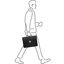 Herentassen|Laptop Schoudertassen>Castelijn & Beerens Verona Laptopbag 13.3" black