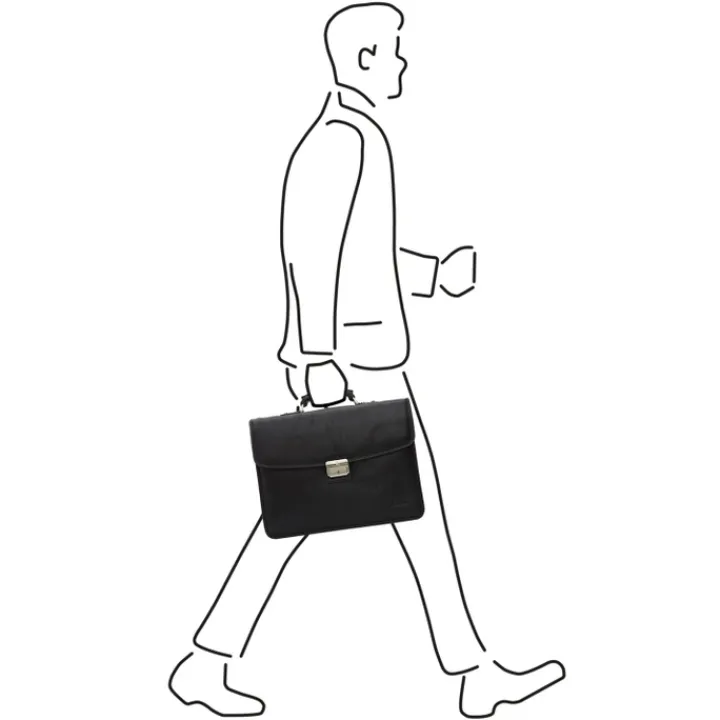 Herentassen|Laptop Schoudertassen>Castelijn & Beerens Verona Laptopbag 13.3" black