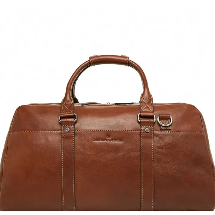 Handbagage Reistassen|Heren Reistassen>Castelijn & Beerens Verona Weekendtas licht bruin