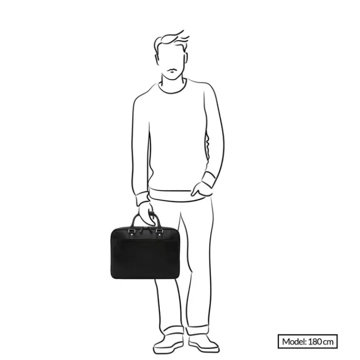 Herentassen|15.6 Inch Laptoptassen>Castelijn & Beerens Verona Business Laptoptas 15.6" licht bruin