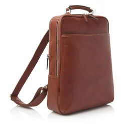 15.6 Inch Laptoptassen|Leren Laptoptassen>Castelijn & Beerens Verona Laptop Rugzak 15.6'' + tablet RFID lichtbruin