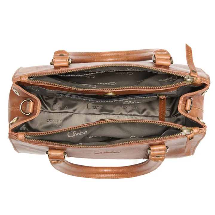 Schoudertassen|Handtassen>Chabo Como Classic camel