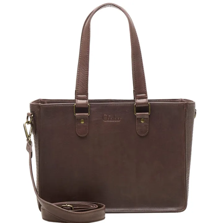 Schoudertassen|Handtassen>Chabo Costa Square Classic chocolate