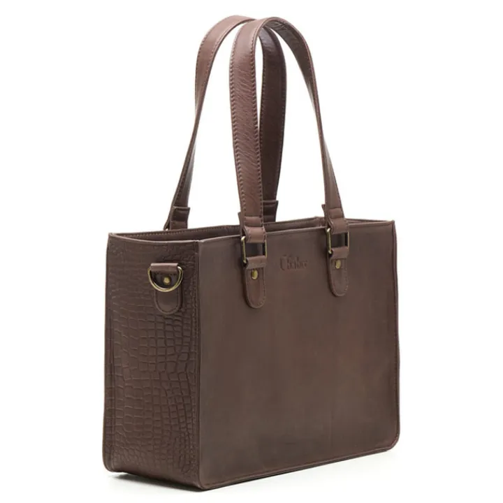 Schoudertassen|Handtassen>Chabo Costa Square Classic chocolate