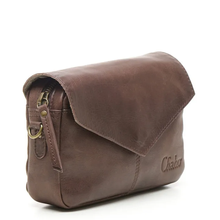 Schoudertassen|Crossbody>Chabo Rio Romy Plain chocolate