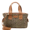 Schoudertassen|Handtassen>Chabo Romio Jaquard Handbag cognac