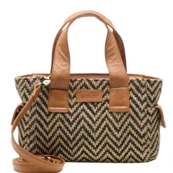 Schoudertassen|Handtassen>Chabo Romio Jaquard Handbag cognac