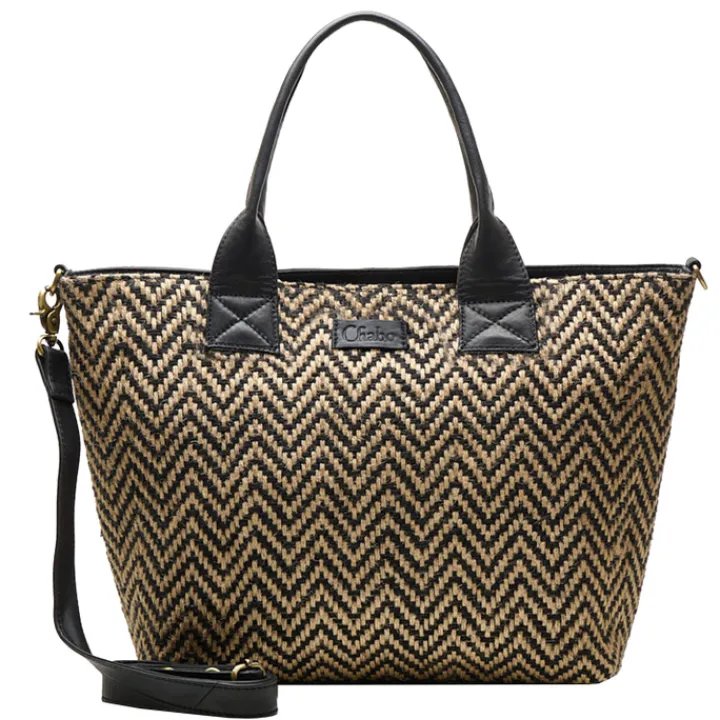 Shoppers|Schoudertassen>Chabo Romio Jaquard Shopper 14" black