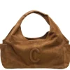 Schoudertassen|Fashion Tassen>Chabo Suede Sophie Mini Shopper light cognac