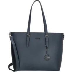 Dames Schooltassen|Schooltas Shoppers>Charm London Birmingham Shopper 15.6 inch blauw