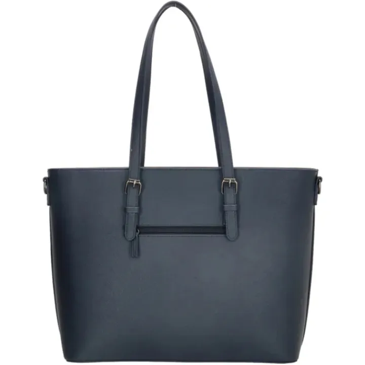 Dames Schooltassen|Schooltas Shoppers>Charm London Birmingham Shopper 15.6 inch blauw