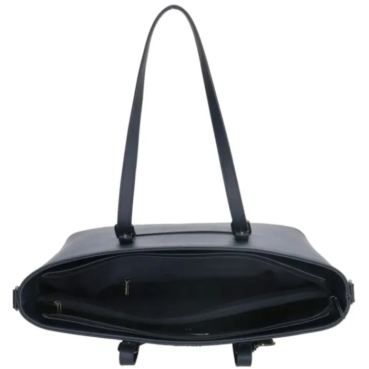 Dames Schooltassen|Schooltas Shoppers>Charm London Birmingham Shopper 15.6 inch blauw