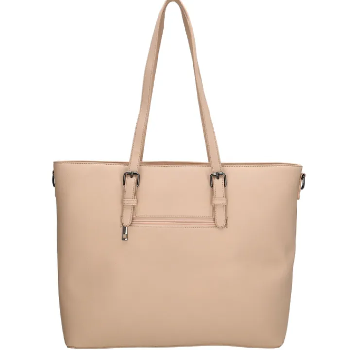 Dames Schooltassen|Schooltas Shoppers>Charm London Birmingham Shopper lightpink