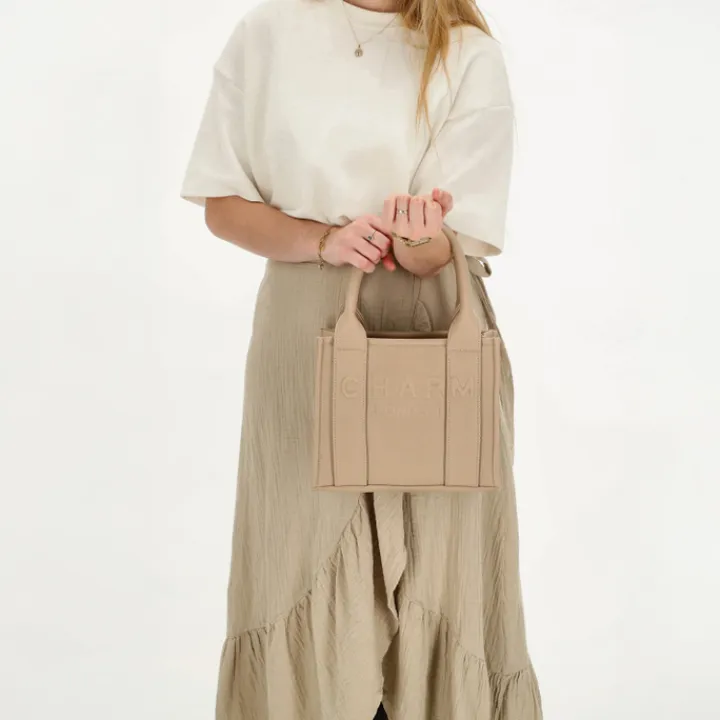 Schoudertassen|Handtassen>Charm London Bond Handbag sand