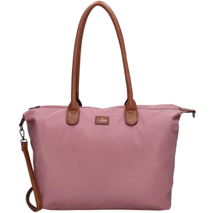 Dames Schooltassen|Schooltas Shoppers>Charm London Buckingham Laptopbag lightpurple