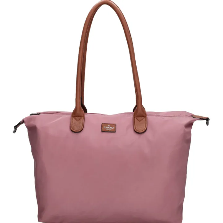 Dames Schooltassen|Schooltas Shoppers>Charm London Buckingham Laptopbag lightpurple