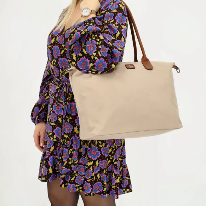 Dames Schooltassen|Schooltas Shoppers>Charm London Buckingham Laptopbag sand