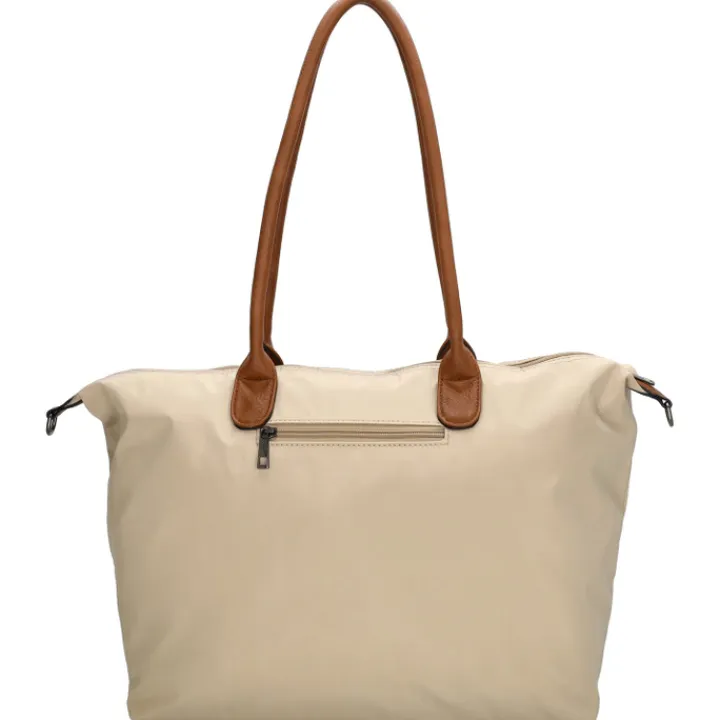 Dames Schooltassen|Schooltas Shoppers>Charm London Buckingham Laptopbag sand