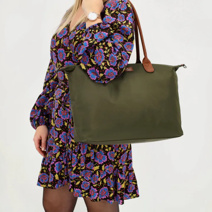 Dames Schooltassen|Schooltas Shoppers>Charm London Buckingham Laptopbag olive green