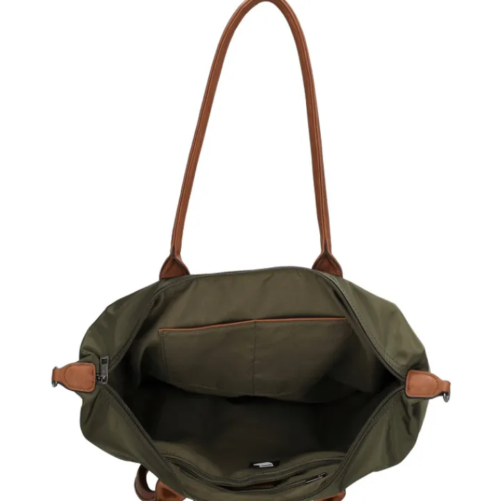 Dames Schooltassen|Schooltas Shoppers>Charm London Buckingham Laptopbag olive green
