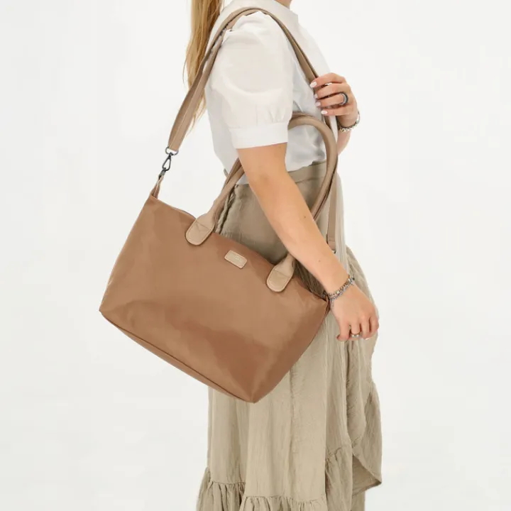 Shoppers|Schoudertassen>Charm London Buckingham Mono Shopper lichttaupe