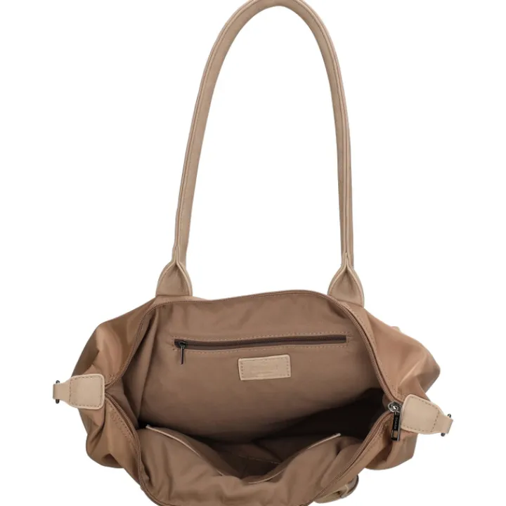 Shoppers|Schoudertassen>Charm London Buckingham Mono Shopper lichttaupe