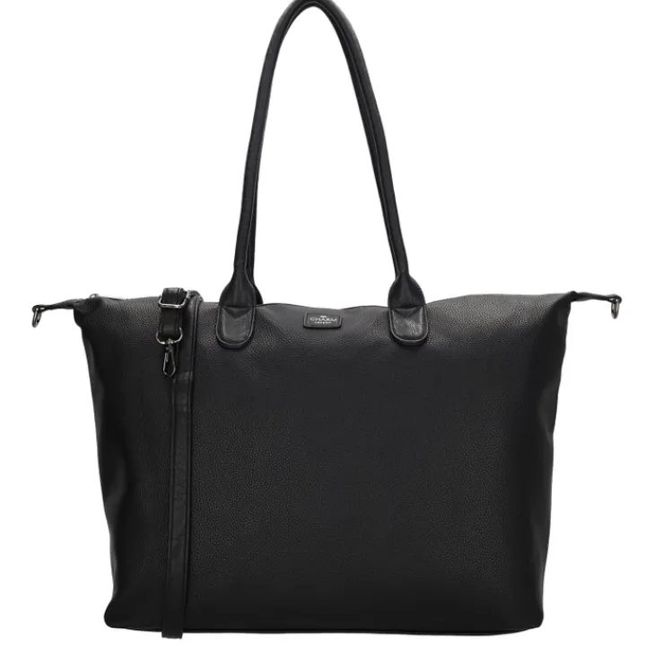 Dames Schooltassen|Schooltas Shoppers>Charm London Buckingham Palace Laptopbag black