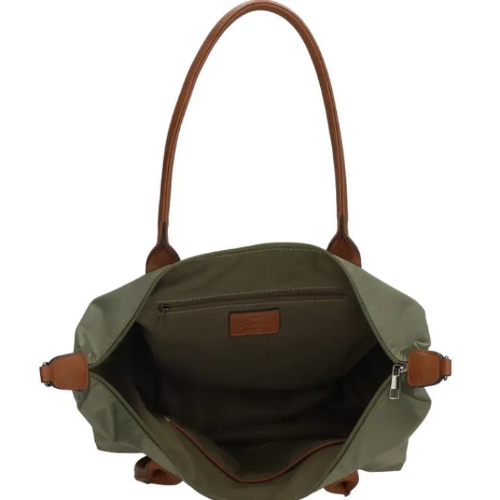 Shoppers|Schoudertassen>Charm London Buckingham Shopper olijfgroen