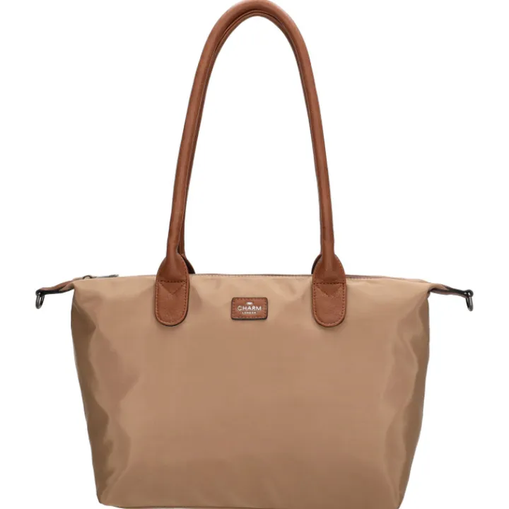 Shoppers|Schoudertassen>Charm London Buckingham Shopper taupe