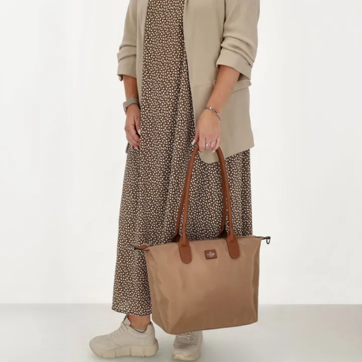 Shoppers|Schoudertassen>Charm London Buckingham Shopper zand